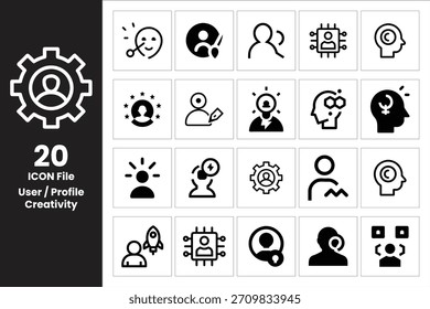 El icono de la cabeza presenta el intercambio de información. Ilustración vectorial ideal para representar la comunicación, la creatividad, la tecnología empresarial.