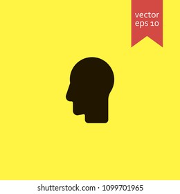 head. head icon. sign design. Vector EPS 10.