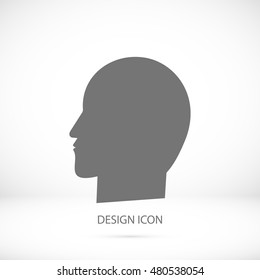 head icon, vector best flat icon, EPS