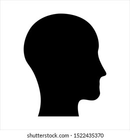 Head icon vector design. Profile vector illustration