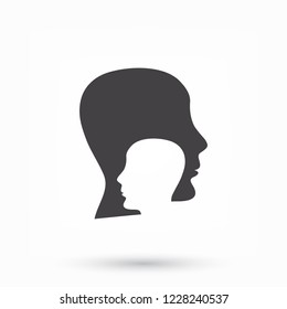 head , icon. Vector  Eps 10 