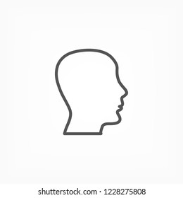 head , icon. Vector  Eps 10 