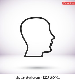head , icon. Vector  Eps 10 