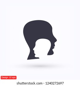 head , icon. Vector  Eps 10 