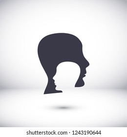 head , icon. Vector  Eps 10 