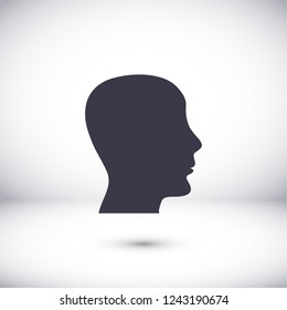 head , icon. Vector  Eps 10 