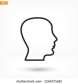 head , icon. Vector  Eps 10 