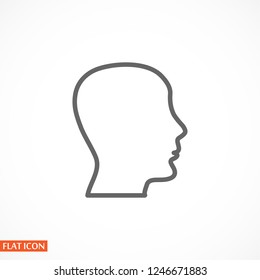 head , icon. Vector  Eps 10 