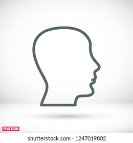 head , icon. Vector  Eps 10 