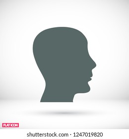 head , icon. Vector  Eps 10 