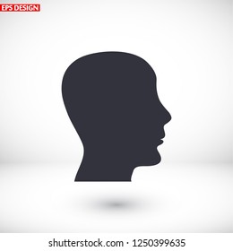 head , icon. Vector  Eps 10 