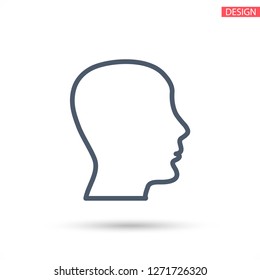 head , icon. Vector  Eps 10 