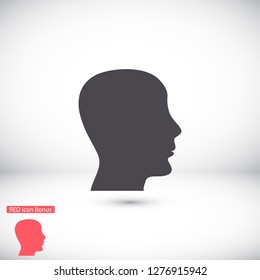 head , icon. Vector  Eps 10 