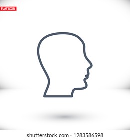 head , icon. Vector  Eps 10 