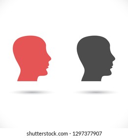 head , icon. Vector  Eps 10 