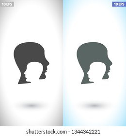 head , icon. Vector  Eps 10 