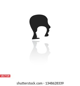 head , icon. Vector  Eps 10 