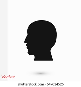 head icon, Vector EPS 10 illustration style