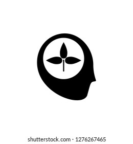 head icon vector, solid illustration, pictogram isolated on white. Vector icon