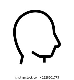 Head Icon Vector Symbol Design Illustration
