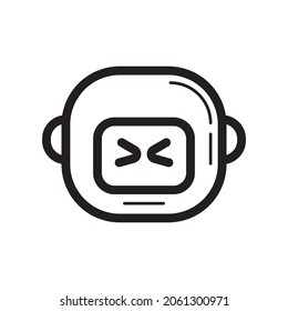head icon wearing helmet, simple pictogram symbol