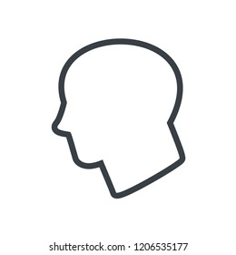 Icono de cabezal,icono de cabeza man.vector