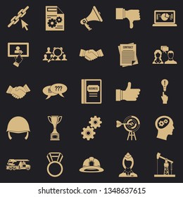 Head icons set. Simple set of 25 head vector icons for web for any design