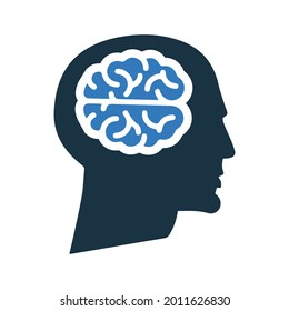 head, idea, innovation, icon. Simple editable vector illustration.