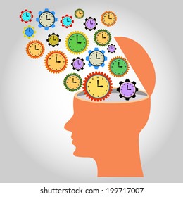 head: illustration: many clocks like gear wheels contacting each other