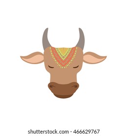 Head Of Indian Holy Cow