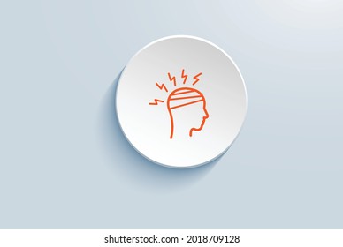 Head Injuries icon vector design