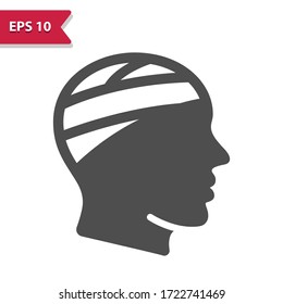 Head Injury Icon. Professional, pixel perfect icon, EPS 10 format.