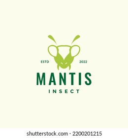 Head Insect Mantis Logo Design