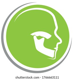 Head And Jaw, Dentist And Orthodontics Logo