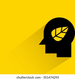 head and leaf