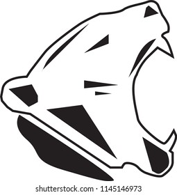 the head of the leopard vector