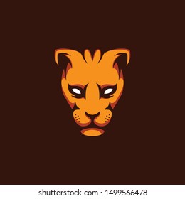 Head Leopard Vector Logo Design