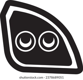 Head light icon on white background