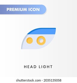 head light icon for your website design, logo, app, UI. Vector graphics illustration and editable stroke. head light icon flat design.