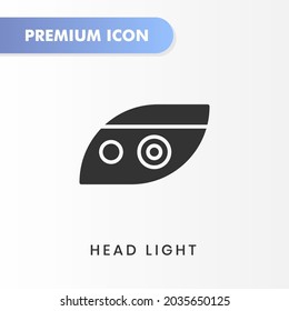 head light icon for your website design, logo, app, UI. Vector graphics illustration and editable stroke. head light icon glyph design.