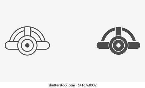 Head light vector icon sign symbol