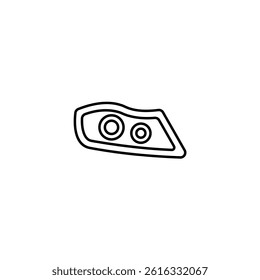 Head Light vector line icon icons design