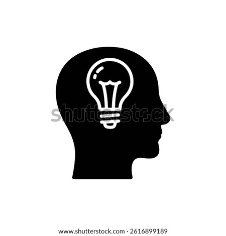 Head with Lightbulb Inside for Visionary