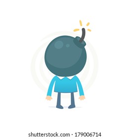 head like a bomb might explode from the excess thoughts