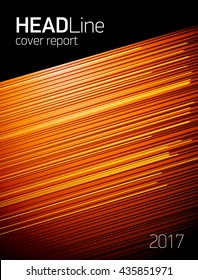 Head line cover report. Abstract line energy. Template design for a business directory, annual report 2017, book cover, brochure.
