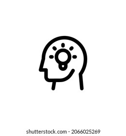 Head Line Icon, Vector Template