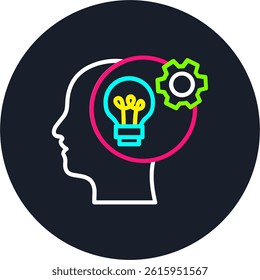 Head Line Multi Colour Circle