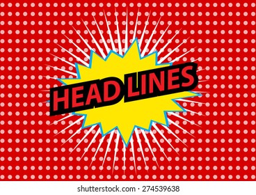 head lines,illustration