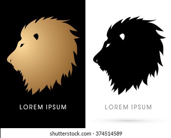 Head Lion graphic vector.