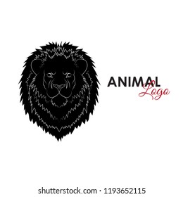 Head lion icon logo symbol vector illustration